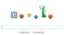 Google doodle for Art Clokey's 90th Birthday