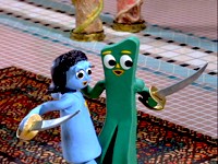 Tara and Gumby dance with swords