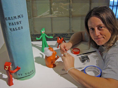 Nicole-LaPointe-McKay animating gumby