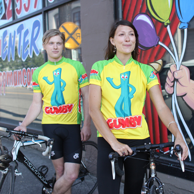 Gumby cycling jerseys for men and women