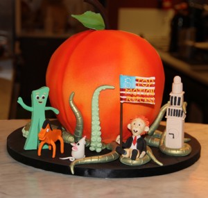 Gumby, James and the Giant Peach Cake