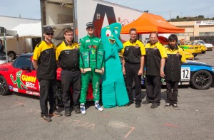 Kenton Koch with Gumby and his race team